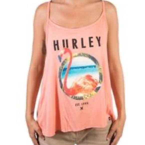 🐦🪺NWT Hurley Flamingo Lagoon Tank MSRP $30 P2P 12.5 - Picture 3 of 4